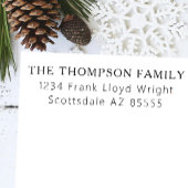 Minimalistisch Elegant Kerst Eenvoudig Terugkeerad Zelfinktende Stempel