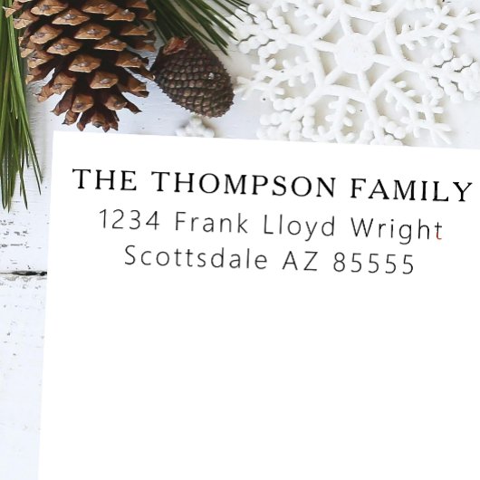 Minimalistisch Elegant Kerst Eenvoudig Terugkeerad Zelfinktende Stempel