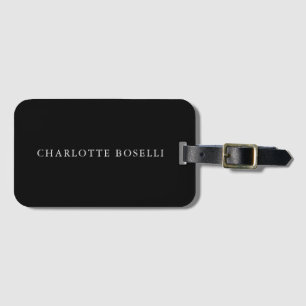 Minimalistisch elegant klassiek, eenvoudig bagagelabel