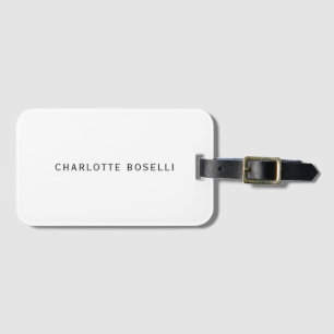 Minimalistisch elegant klassiek, eenvoudig bagagelabel