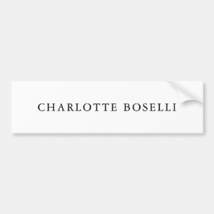 Minimalistisch elegant klassiek, eenvoudig bumpersticker