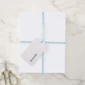 Minimalistisch elegant klassiek, eenvoudig cadeaulabel (Met Touw)