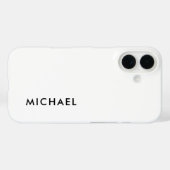 Minimalistisch elegant klassiek, eenvoudig Case-Mate iPhone case (Achterkant (horizontaal))