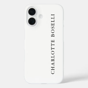 Minimalistisch elegant klassiek, eenvoudig iPhone 16 hoesje