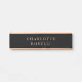 Minimalistisch elegant klassiek, eenvoudig deurbordje (Voorkant)