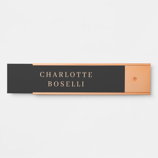Minimalistisch elegant klassiek, eenvoudig deurbordje (Voorkant)