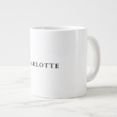 Minimalistisch elegant klassiek, eenvoudig grote koffiekop (Voorkant rechts)