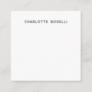 Minimalistisch elegant klassiek, eenvoudig informatiekaartje