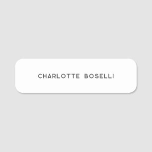 Minimalistisch elegant klassiek, eenvoudig naamplaatje