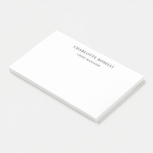 Minimalistisch elegant klassiek, eenvoudig post-it® notes (Schuin)