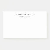 Minimalistisch elegant klassiek, eenvoudig post-it® notes (Voorkant)