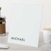 Minimalistisch elegant klassiek, eenvoudig reclamebord met voetstuk (Insitu)