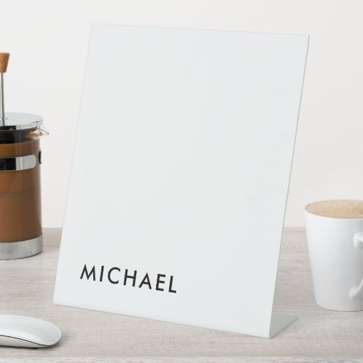 Minimalistisch elegant klassiek, eenvoudig reclamebord met voetstuk (Insitu)