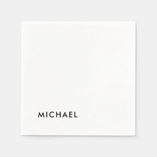 Minimalistisch elegant klassiek, eenvoudig servet (Voorkant)