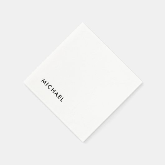 Minimalistisch elegant klassiek, eenvoudig servet (Hoek)