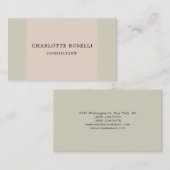 Minimalistisch elegant klassiek, eenvoudig visitekaartje (Voorkant / Achterkant)