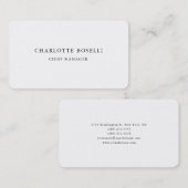 Minimalistisch elegant klassiek, eenvoudig visitekaartje (Voorkant / Achterkant)