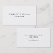 Minimalistisch elegant klassiek, eenvoudig visitekaartje (Voorkant / Achterkant)
