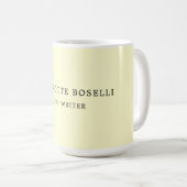 Minimalistisch elegant klassiek professioneel cum koffiemok (Voorkant rechts)