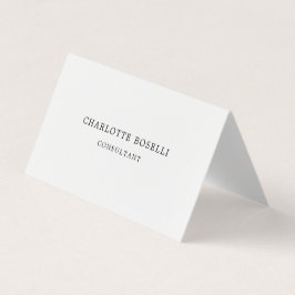 Minimalistisch elegant klassiek professioneel cum visitekaartje