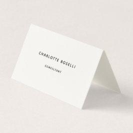 Minimalistisch elegant klassiek professioneel cum visitekaartje