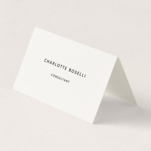 Minimalistisch elegant klassiek professioneel cum visitekaartje
