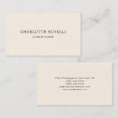 Minimalistisch elegant klassiek professioneel cum visitekaartje (Voorkant / Achterkant)