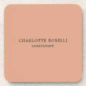 Minimalistisch elegant klassieker bier onderzetter (Voorkant)