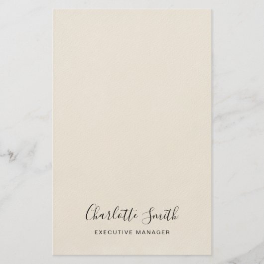 Minimalistisch elegant klassieker briefpapier (Voorkant)