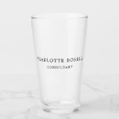 Minimalistisch elegant klassieker glas (Voorkant)
