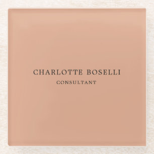 Minimalistisch elegant klassieker glazen onderzetter