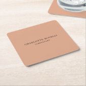 Minimalistisch elegant klassieker kartonnen onderzetters (Schuin)