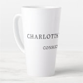 Minimalistisch elegant klassieker latte mok (Linkerhoek)