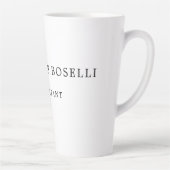 Minimalistisch elegant klassieker latte mok (Rechts)