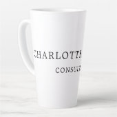 Minimalistisch elegant klassieker latte mok (Linkerhoek)