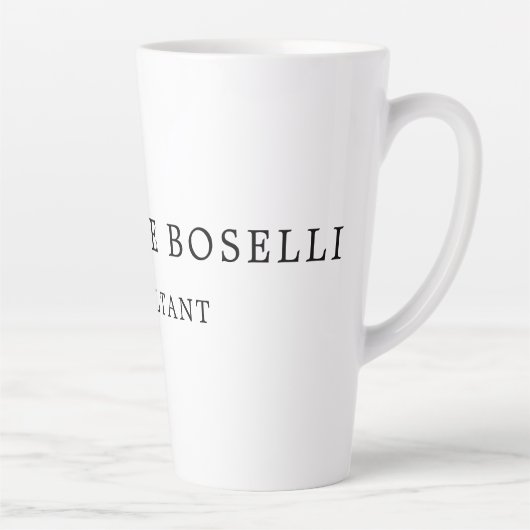 Minimalistisch elegant klassieker latte mok (Rechts)