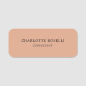 Minimalistisch elegant klassieker naamplaatje (Voorkant)