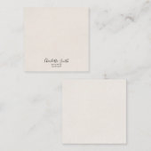 Minimalistisch elegant klassieker notitiekaartje (Voorkant / Achterkant)