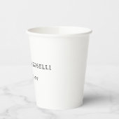 Minimalistisch elegant klassieker papieren bekers (Links)