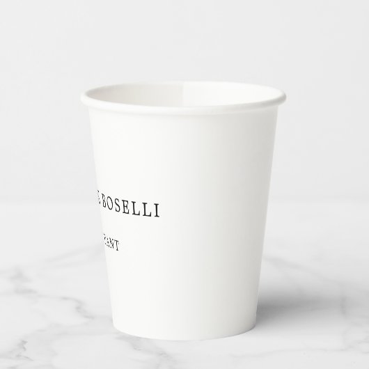 Minimalistisch elegant klassieker papieren bekers (Links)