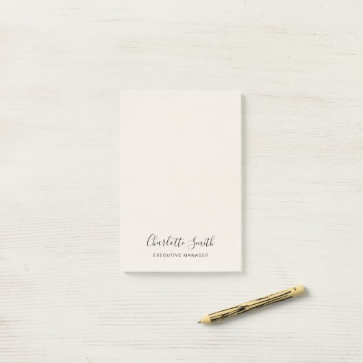 Minimalistisch elegant klassieker post-it® notes (Op bureau)
