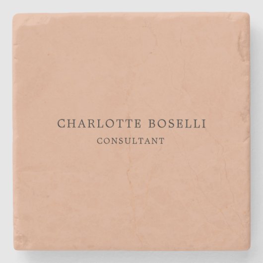 Minimalistisch elegant klassieker stenen onderzetter (Voorkant)