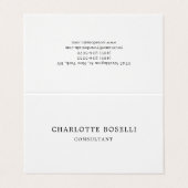 Minimalistisch elegant klassieker visitekaartje (Buitenkant ongevouwen)