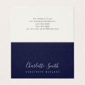 Minimalistisch elegant klassieker visitekaartje (Buitenkant ongevouwen)