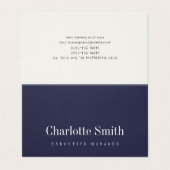 Minimalistisch elegant klassieker visitekaartje (Buitenkant ongevouwen)