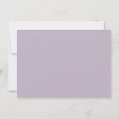 Minimalistisch Elegant Lavender Lila aangepast art Notitiekaartje (Achterkant)