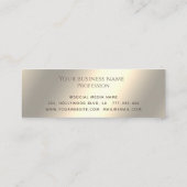 Minimalistisch, elegant luxe helderheid klantenkaartje (Achterkant)