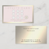 Minimalistisch, elegant luxe helderheid klantenkaartje (Voorkant / Achterkant)