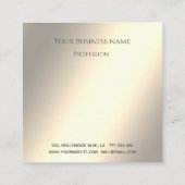 Minimalistisch, elegant luxe helderheid klantenkaartje (Achterkant)