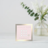 Minimalistisch, elegant luxe helderheid klantenkaartje (Staand voorkant)